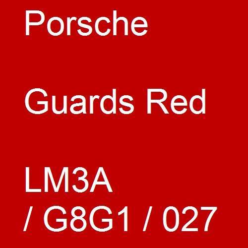 Porsche, Guards Red, LM3A / G8G1 / 027.